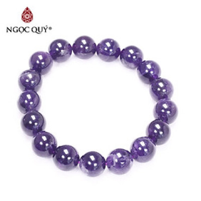 Vòng tay đá thạch anh tím mệnh hỏa. thổ - Ngọc Quý Gemstones