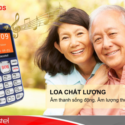 Điện thoại Masstel Fami 60S 4G(LTE) ,Bàn phím lớn, Khung viền kim loại - Hàng chính hãng