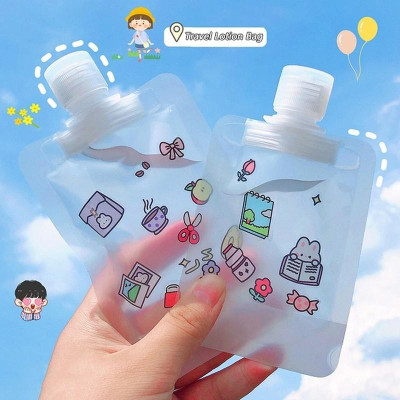 Set 3 tuýp chiết mỹ phẩm du lịch đựng dầu gội, sữa tắm, lotion, toner 60ML- Bộ chai lọ chiết mỹ phẩm tái sử dụng Phượt Dã Ngoại Đi Chơi Văn Phòng