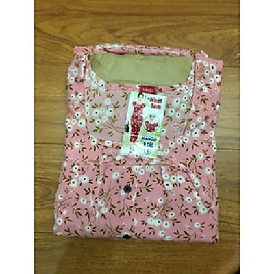 Đồ bộ nữ, đồ ngủ mặc nhà lửng 9 tấc vải lụa mango BL 49 họa tiết hoa nhí dễ thương size 47-65kg.