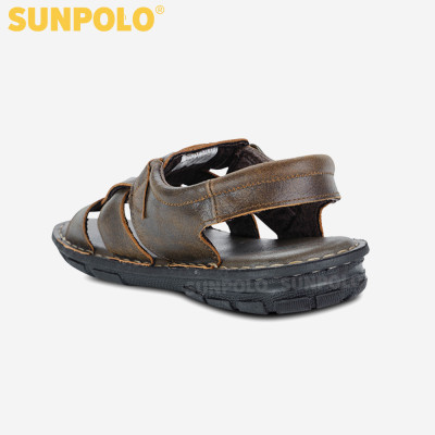 Giày Sandal Nam Da Bò Cao Cấp SUNPOLO SUSDA1