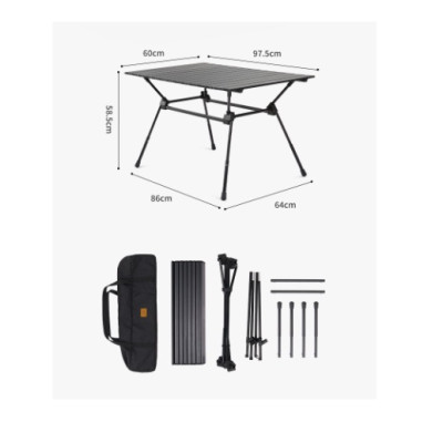 Bàn nhôm gấp gọn điều chỉnh độ cao FT12 NatureHike CNH22JU025