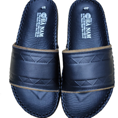 Dép Nam Quai Ngang Da Bò Thật HÀ NAM Cao Cấp DN268