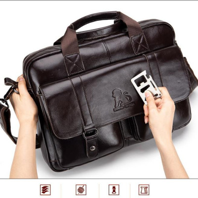 Túi xách da bò nam công sở cao cấp phong cách châu âu