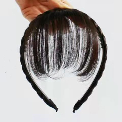 Bờm cài tóc thắt bím kèm tóc mái 2in1 dễ thương