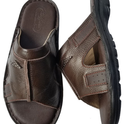 Dép Nam BIGGBEN May Đế Da Bò Thật DN118