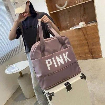 Túi Xách Du Lịch Cỡ Lớn 2 Tầng PINK, Túi Đa Năng Nam Nữ Sang Chảnh, Size To Đựng Nhiều Đồ - HÀNG CHÍNH HÃNG MINIIN