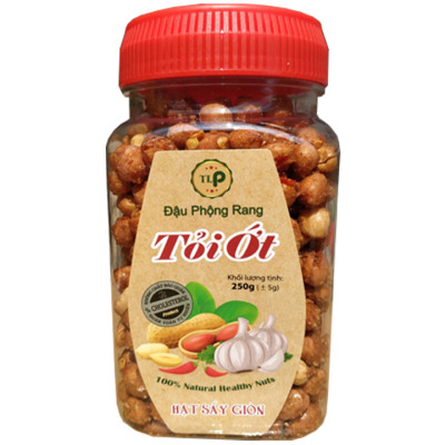 3 hũ đậu phộng sấy giòn tỏi ớt loại ngon MỖI HŨ 250G