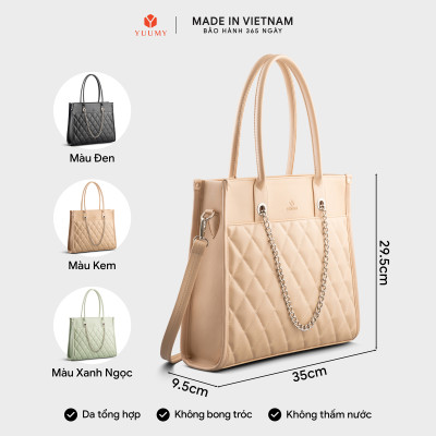 Túi Yuumy ( Thời trang nữ cỡ lớn phối xích trang trí - Túi xách da Seasand YTX65 )