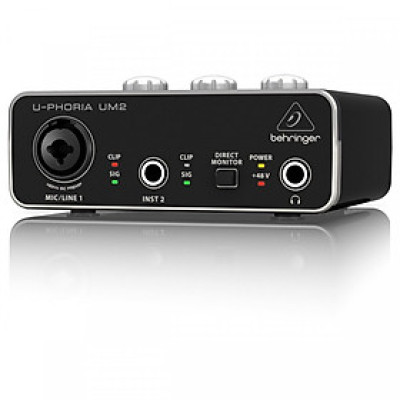 Card Sound USB thu âm Behringer U-Phoria UM2 - Hàng Nhập Khẩu