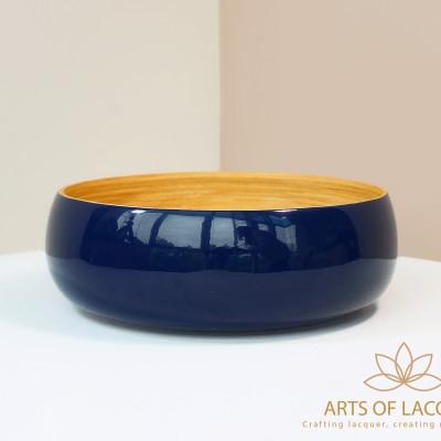 Bát Sơn Mài Màu Xanh Navy