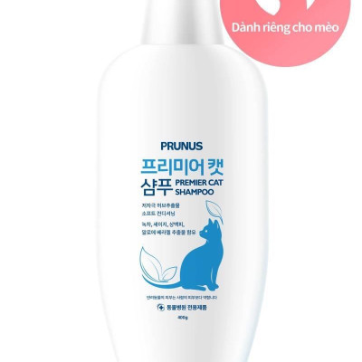 DẦU TẮM GỘI LÀM MỀM LÔNG CHO MÈO - PRUNUS PREMIER CAT SHAMPOO [ 400g ]