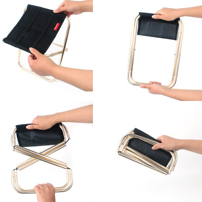 Ghế Xếp Inox Ghế Câu Cá Gấp Gọn Mini Bỏ Túi Dễ Dàng Mang Khi Du Lịch Dã Ngoại 