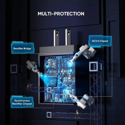 Ugreen UG20904CD122TK 18W qc3.0 sạc nhanh USB Quick Charge 3.0 màu đen - HÀNG CHÍNH HÃNG