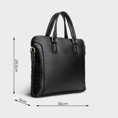 Cặp Công Sở Lata ( Thời trang nam basic đựng laptop 14,6 inch - Cặp da CA28 )