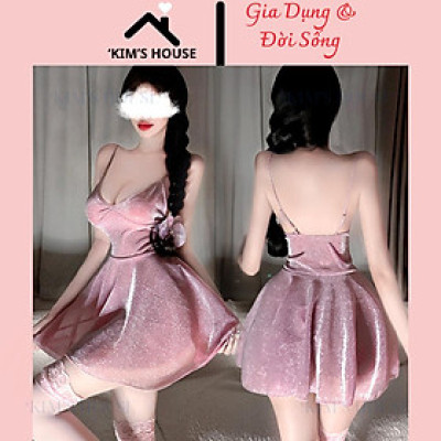 Váy Ngủ Công Chúa Hồng PASTEL – Nữ Tính Và Quyến Rũ Xoè Nhẹ Nhàng Tôn Lên Vòng Eo Thon Gọn C085