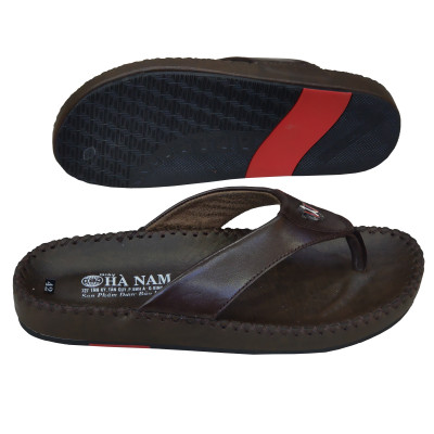 Dép Nam Xỏ Ngón HÀ NAM Da Bò Thật Cao Cấp DNA2092