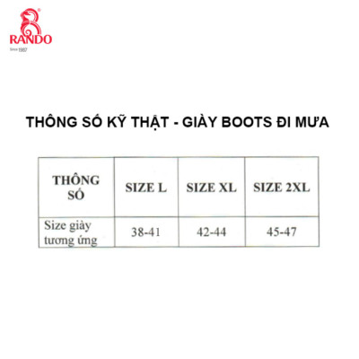 GIÀY BOOTS ĐI MƯA 