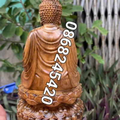 TƯỢNG PHẬT THÍCH CA GỖ BÁCH XANH THƠM NỨC KT CAO 15×9×8CM 