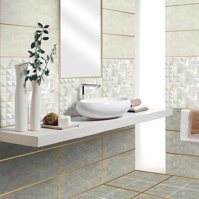 Băng keo dán chỉ gạch dài 50m trang trí vách tường, viền gạch decor nội thất ốp lát không thấm nước DG-50