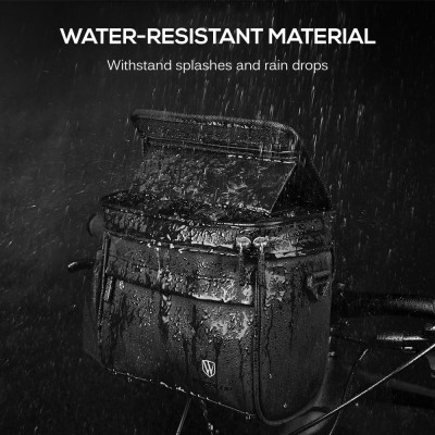 WHEEL UP Touch Screen Bike Front Frame Bag Bicycle Phone Bag Phone Holder EVA Handlebar Bag Cycling Front Storage Bag