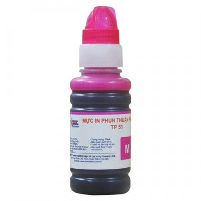 Bộ 4 màu Mực in phun Thuận Phong TP51 dùng cho máy in phun Epson L800 / L801 / L805 / L810 / L850 / L1800 - Hàng Chính Hãng