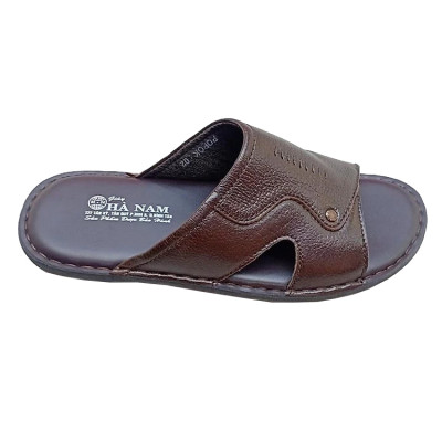 Dép Nam Quai Ngang Da Bò Thật HÀ NAM Cao Cấp DN244