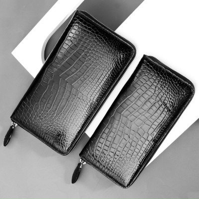 Ví cầm tay da cá sấu CTT1 - Loại 1 dây kéo - Sang trọng, đẳng cấp và bền bỉ