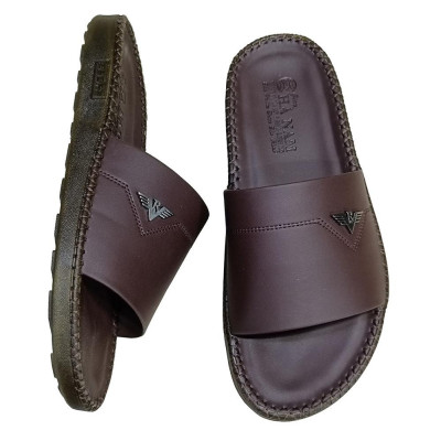 Dép Nam Da Bò HA NAM Đế Siêu Nhẹ Khâu Chỉ Toàn Bộ DNA22030