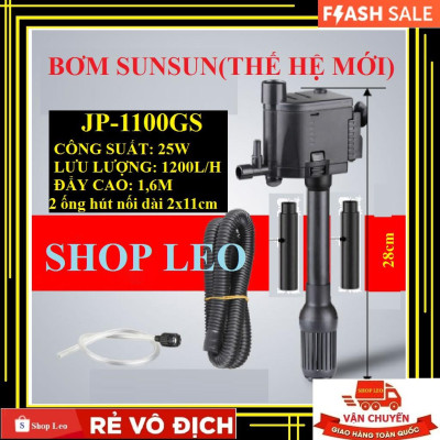 Bơm bể cá SUNSUN đa năng (Bơm chìm bể cá có lọc váng, hút đáy, thổi luồng ,Tạo ôxy)  - lọc hồ cá cảnh