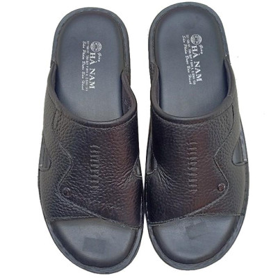 Dép nam quai ngang HÀ NAM da bò thật cao cấp DN245