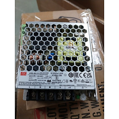 Nguồn tổ ong LRS-50-3.3 Meanwell (33W 3.3V 10A)  Hàng chính hãng