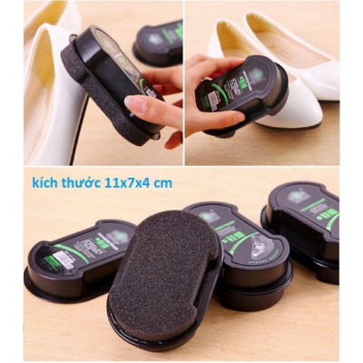 Com bo dụng cụ làm sạch giày - Miếng xi mút + sáp lau đánh bóng giày, dép, đa năng và tiện lợi