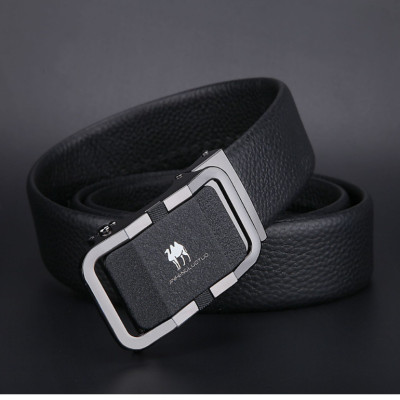 Thắt lưng nam da bò nguyên chất mặt khóa tự động hợp kim cao cấp
