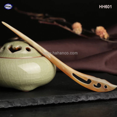 Trâm cài tóc bằng sừng bò Châu Phi (HH601) đục khắc hình dễ thương - Đủ kiểu dáng 