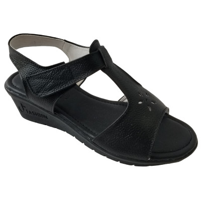 Giày Đế Xuồng Nữ BIGGBEN Da Bò Thật Cao 5 Phân SDX70