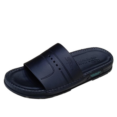 Dép Nam Da Bò HA NAM Đế Siêu Nhẹ Khâu Chỉ Toàn Bộ DNA22035