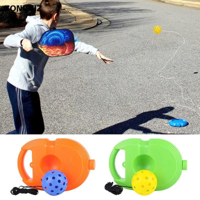 Bộ dụng cụ tập luyện Pickleball bao gồm một bảng đế và một quả bóng Pickleball có dây đàn hồi Giao Mầu Ngẫu Nhiên