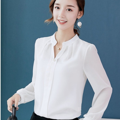 Sơ mi trắng cổ V Haint Boutique sm67