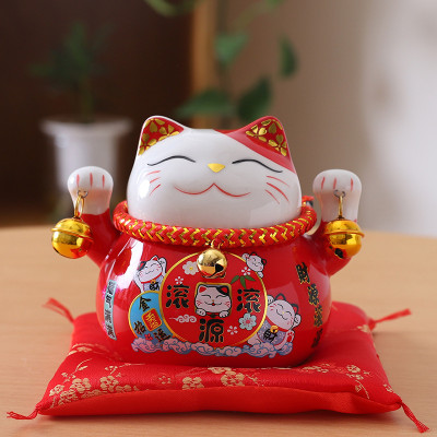 Mèo thần tài may mắn ,mèo lục lạc thu hút tài lộc có khe để tiền , kèm đệm cao để bàn hoặc làm quà tặng , trang trí bàn làm việc rất đẹp và ý nghĩa 