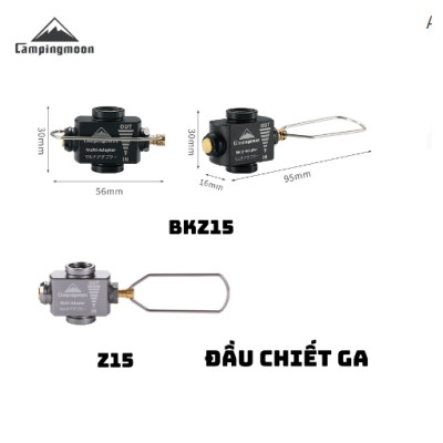Adapter đầy chuyển, đầu chiết cho bình tròn cắm trại dã ngoại Campingmoon Z10 Z11 Z15 BKZ10 BKZ11 BKZ15