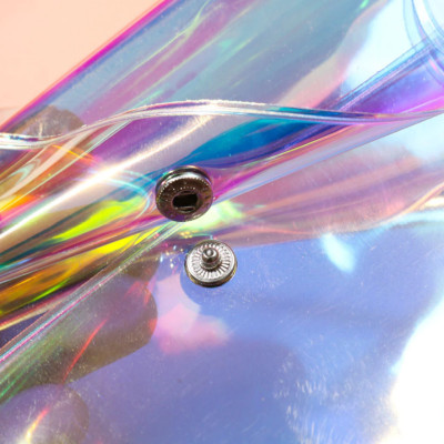 Ví đựng tiền, mỹ phẩm chất liệu PVC trong suốt chống thấm nước đựng đồ trang điểm du lịch