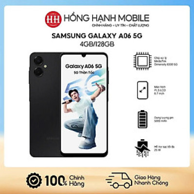Điện Thoại Samsung Galaxy A06 5G 4GB/128GB - Hàng Chính Hãng