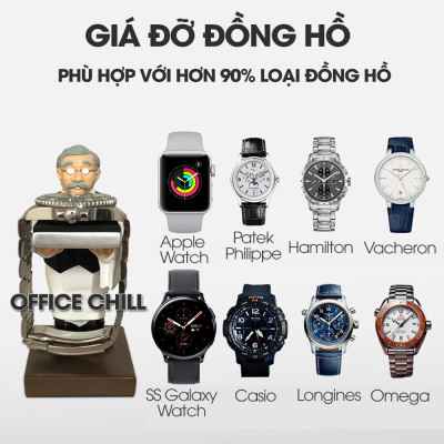 Giá Đỡ Đồng Hồ Đeo Tay Hộp Đựng Đồng Hồ Trong Suốt Chống Bụi Trang Trí Decor GDDH Office Chill