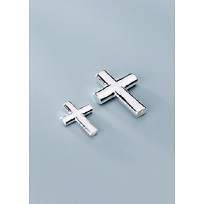 Charm bạc thánh giá xỏ ngang kiểu 3 - Ngọc Quý Gemstones