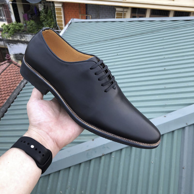 Giày tây nam đẹp da mềm mịn- Da bò- Đế diễu- Dây buộc- Mã CS03