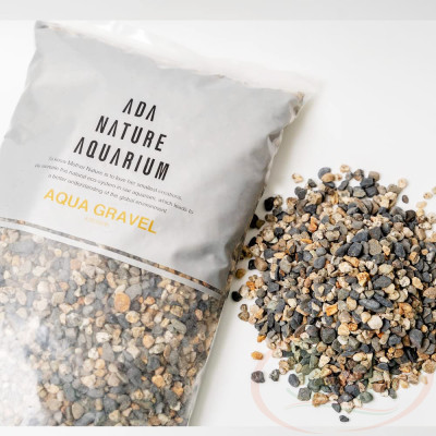 Sạn sỏi ADA Aqua Gravel S trang trí trải nền bể cá tép thủy sinh