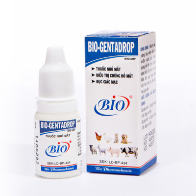 Dung dịch nhỏ mắt trị viêm mắt chó mèo genta drop 10ml