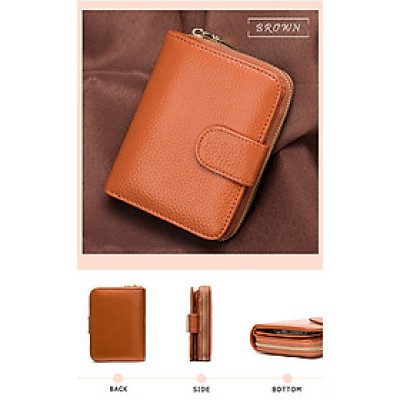 Ví nữ Marrant - BHM8608 Ví mini, Vi đựng thẻ. Da bò thật, hàng chính hãng