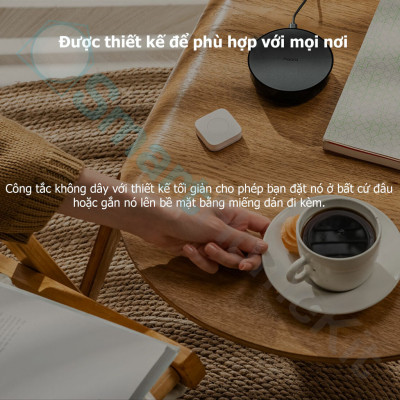 Nút nhấn không dây Aqara T1 Wireless Mini Switch WB-R02D Zigbee 3.0 Quốc Tế - Hàng Chính Hãng